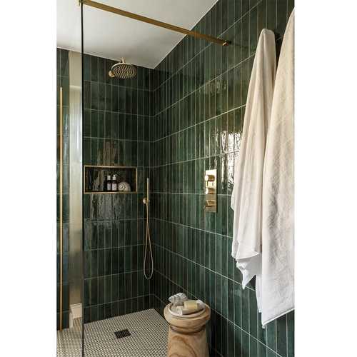 This bathroom is still a firm favourite. The different shades of green, against the brass creates the perfect balance 💚 
I am guilty of spending far too long in the shower, especially on a cold day like today 🛁 
We’re heading to the Bradford City of Culture 2025 opening ceremony this evening. It looks set to be a brilliant event, so long as we’re not the only people crazy enough to go in this weather 🥶 I’m going to need a seriously long shower when I get home!

#Bradfordcityofculture2025
#Longshowers
#Greenbathroom
#Luxurybathroomdesign
#liftingthelid
#hitchcockspiersdesign