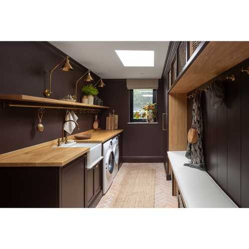 Here’s a shot of a ‘Bootility Room’ we completed last year (yes, that’s a boot room and utility room in one!) If you’re designing your own, here are a few thoughts for you: 

If you’re tight on space, stack your washing machine and dryer or create extra storage beneath a bench seat.

If space isn’t an issue, locate your washing machine and dryer at eye level with pull-out shelves beneath for your laundry basket. No more bending down!

Add an electric airer for super-speedy drying. Have a look at @foxydry 

Install some pull-down drying racks for woolly jumpers that prefer to dry flat. 

Consider a ‘magic cupboard’ aka a steam clothing care system. It’s basically a cupboard where you put your dirty, creased clothes and they come out ready to wear. Yes please! LG do one called the LG Styler, if you’re interested @lg_styler 

#spacesavingsolutions
#bootilityroomideas
#nomorebendingdown
#foxydry
#magiccupboard
#LGstyler
#hitchcockspiersdesign 
#liftingthelid